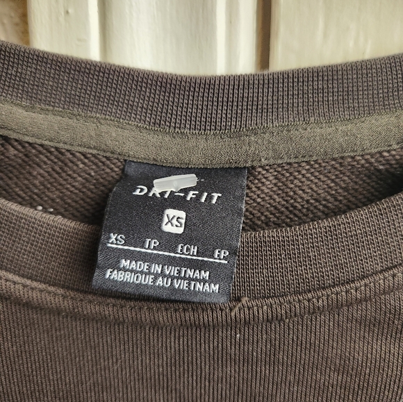 Nike- Dark Olive Crew Neck  Sweatshirt - Picture 7 of 8
